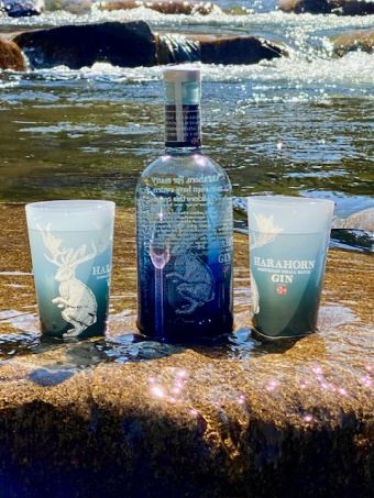 Harahorn Dry Gin mit 2 Beach Cup Harahorn Dry Gin mit 2 Beach Cup