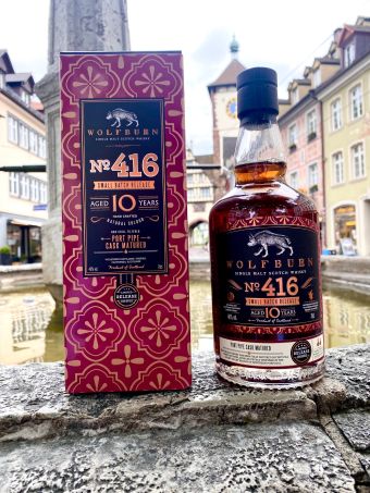 Wolfburn No. 416 Small Batch Port Pipe Cask Matured 10 Jahre Wolfburn No. 416 Small Batch Port Pipe Cask Matured 10 Jahre